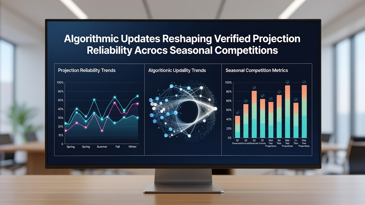 Dashboard screenshot displaying verified projection accuracy metrics before and after July 2026 algorithmic updates across multiple sports leagues