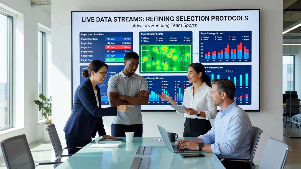 Live data integration interface showing metrics from soccer matches and athletics circuits