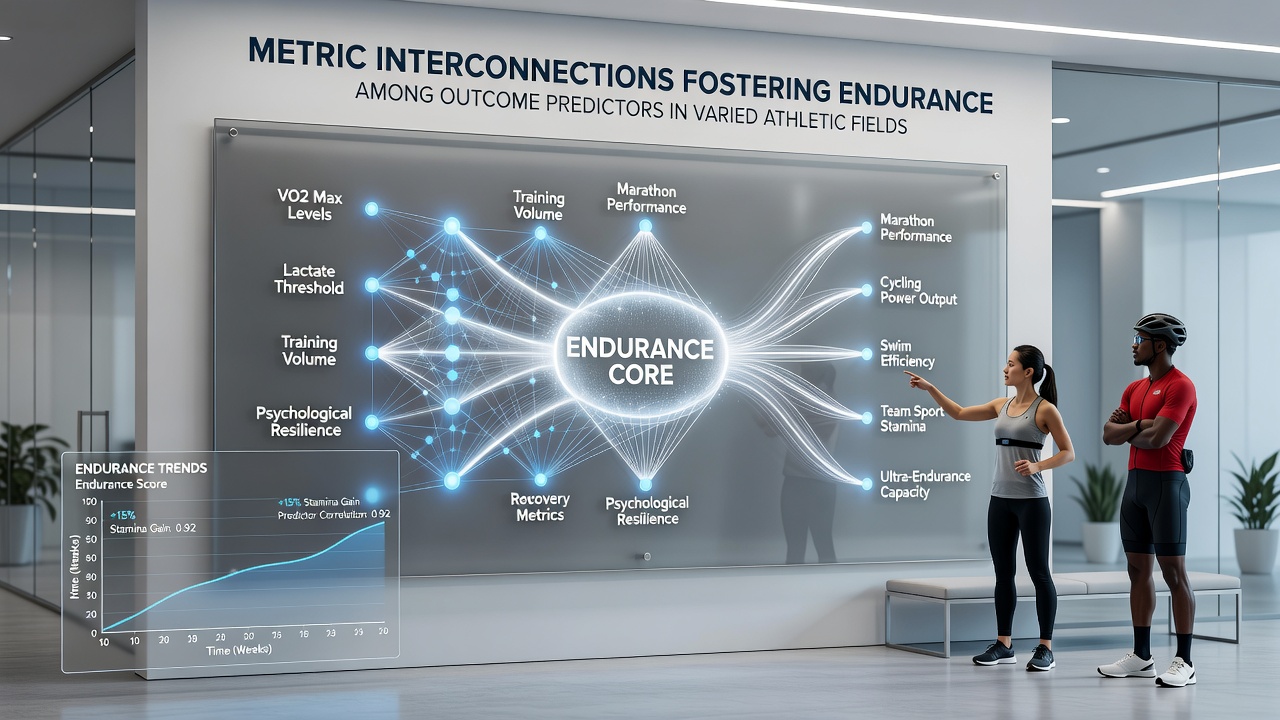 Visualization of metric networks supporting long-term accuracy in sports outcome prediction