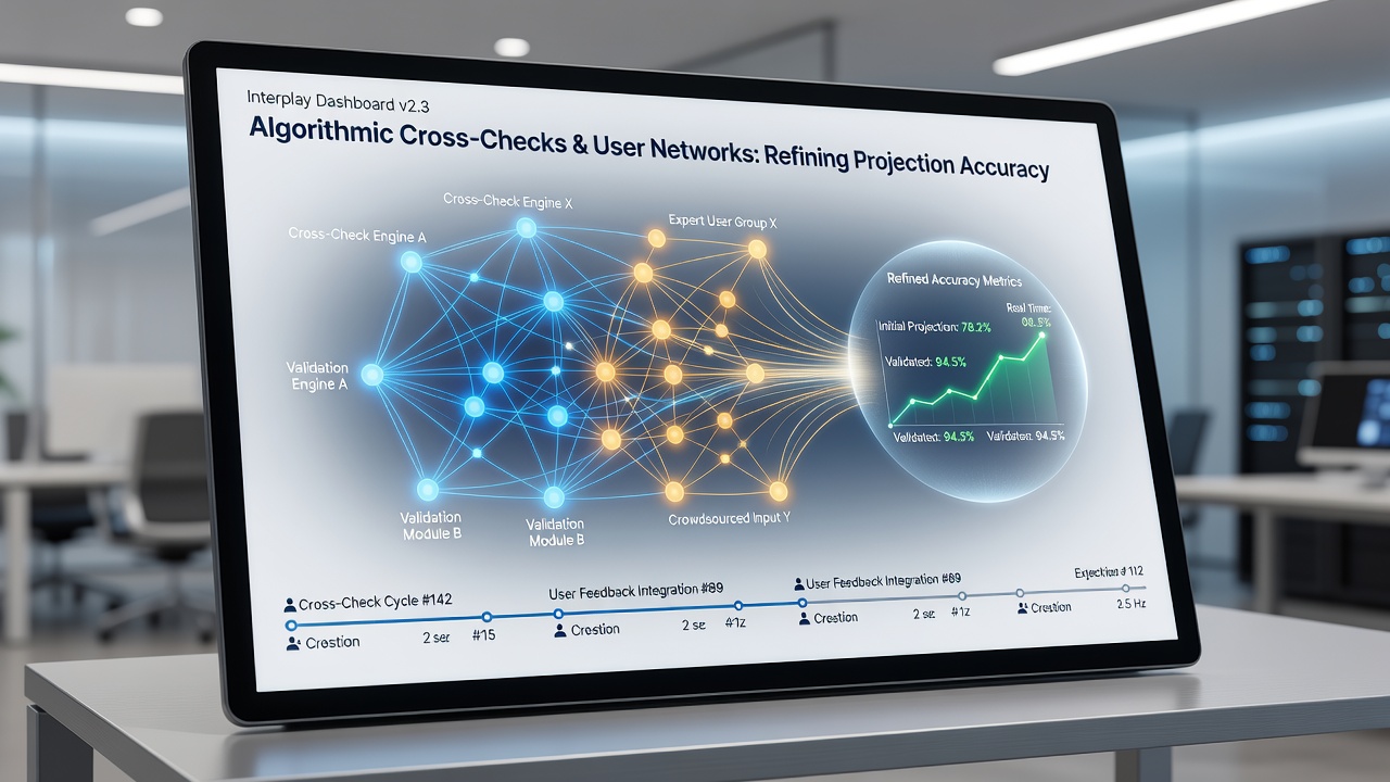 User networks contributing feedback that refines algorithmic projections for leagues and racing