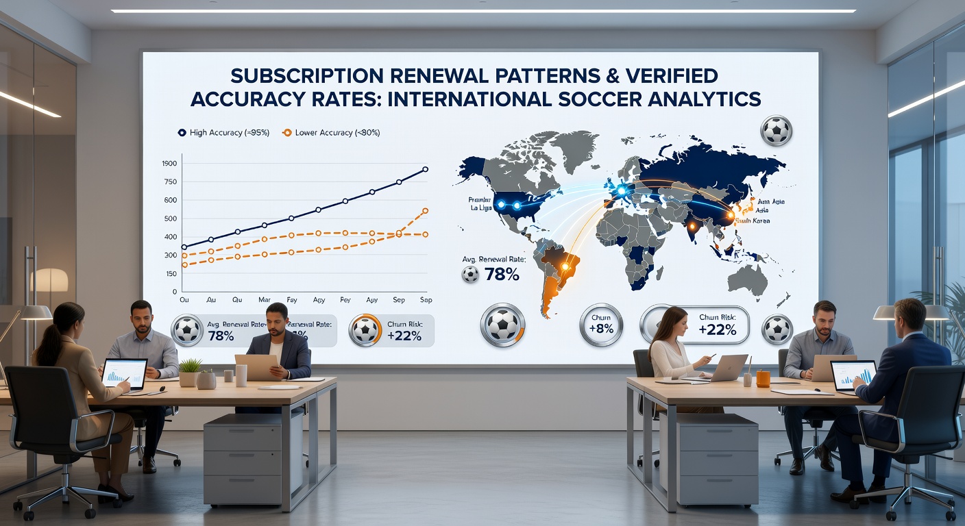 Chart illustrating accuracy verification impact on subscriber retention across soccer leagues and thoroughbred racing circuits