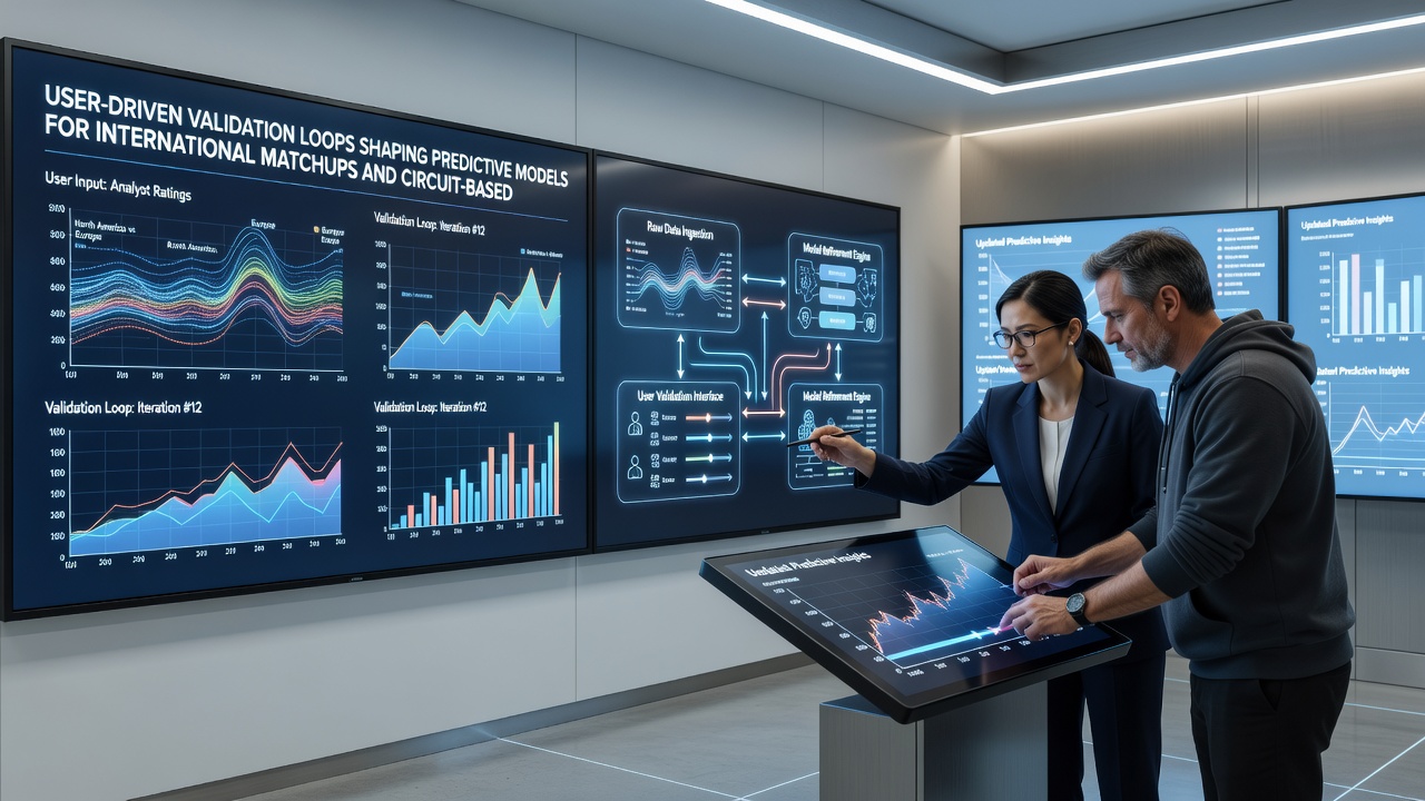 Dashboard interface displaying live validation metrics from international sports forecasts